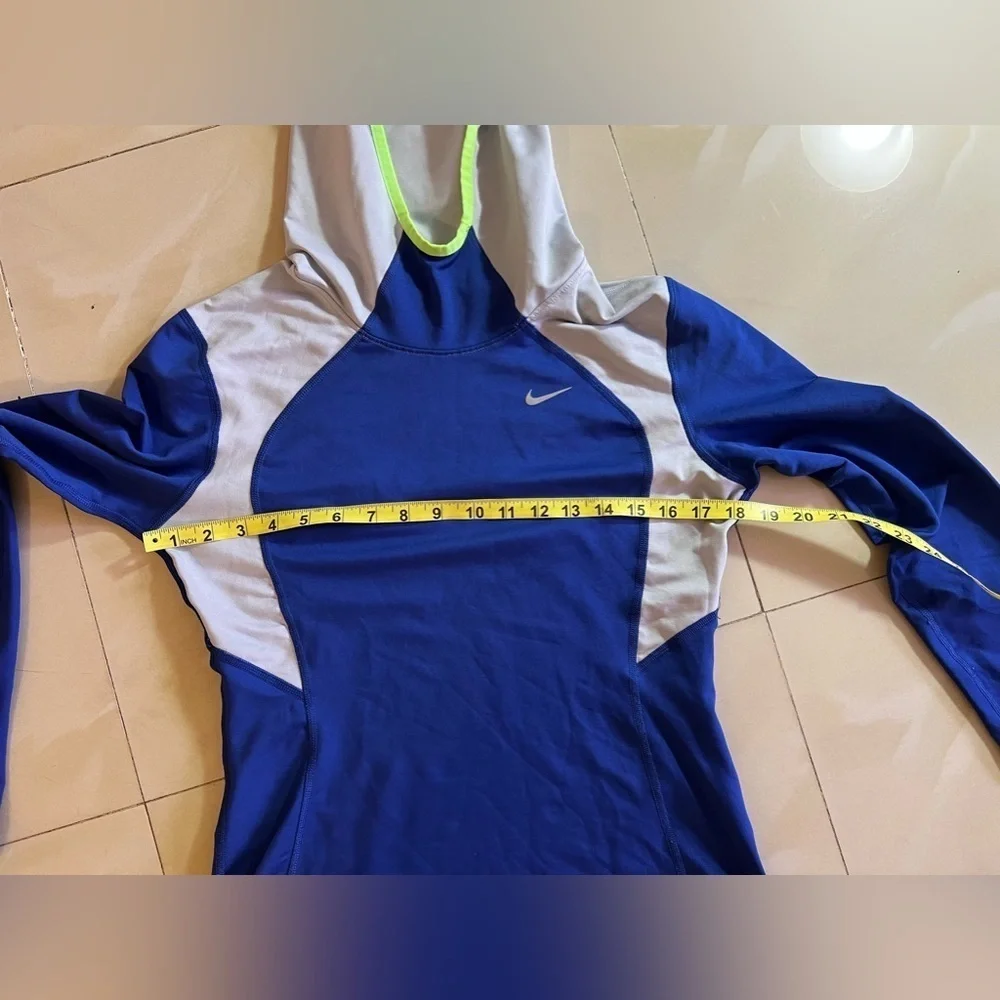 Nike Jacket Unisex Medium Blue Therma Flex Dri Fit Tracksuit Track Top Running